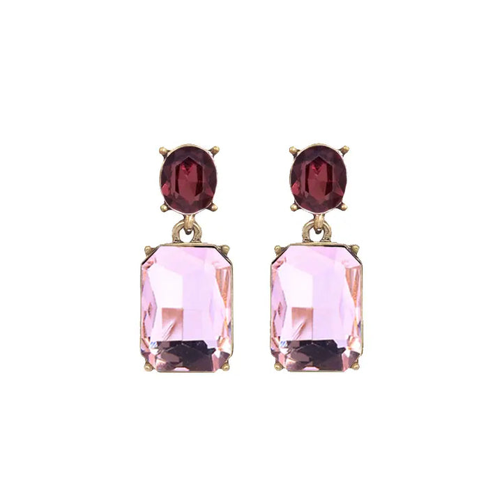 Best Selling Oval Twin Gem Earrings