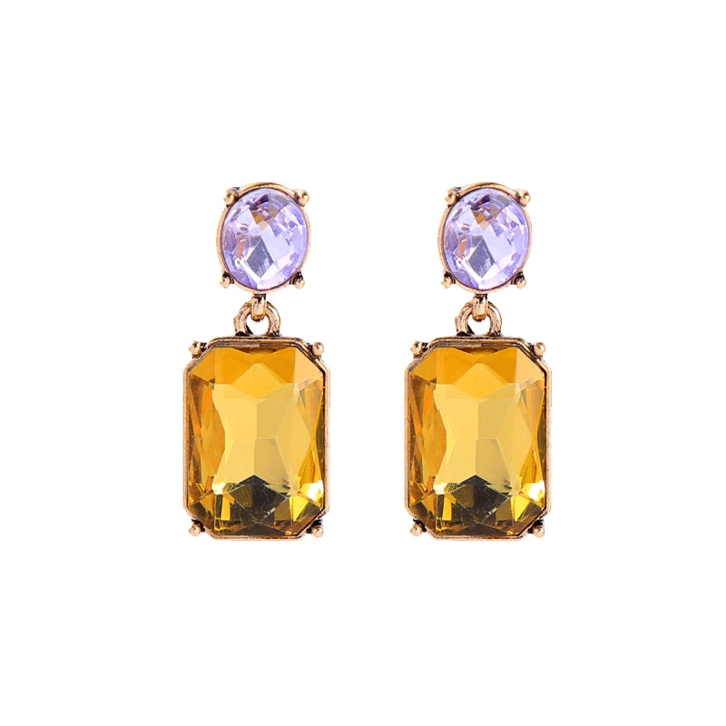 Best Selling Oval Twin Gem Earrings