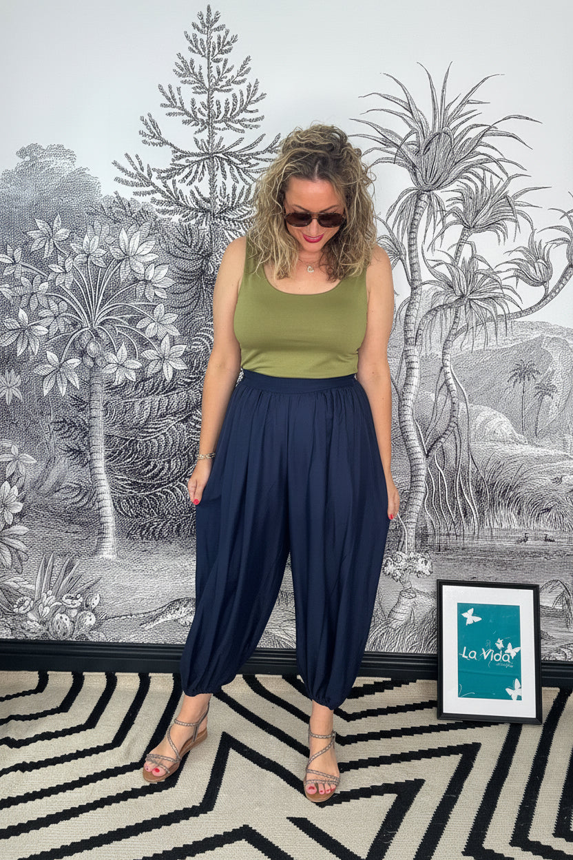 Gemma Sheer Palazzo Pants