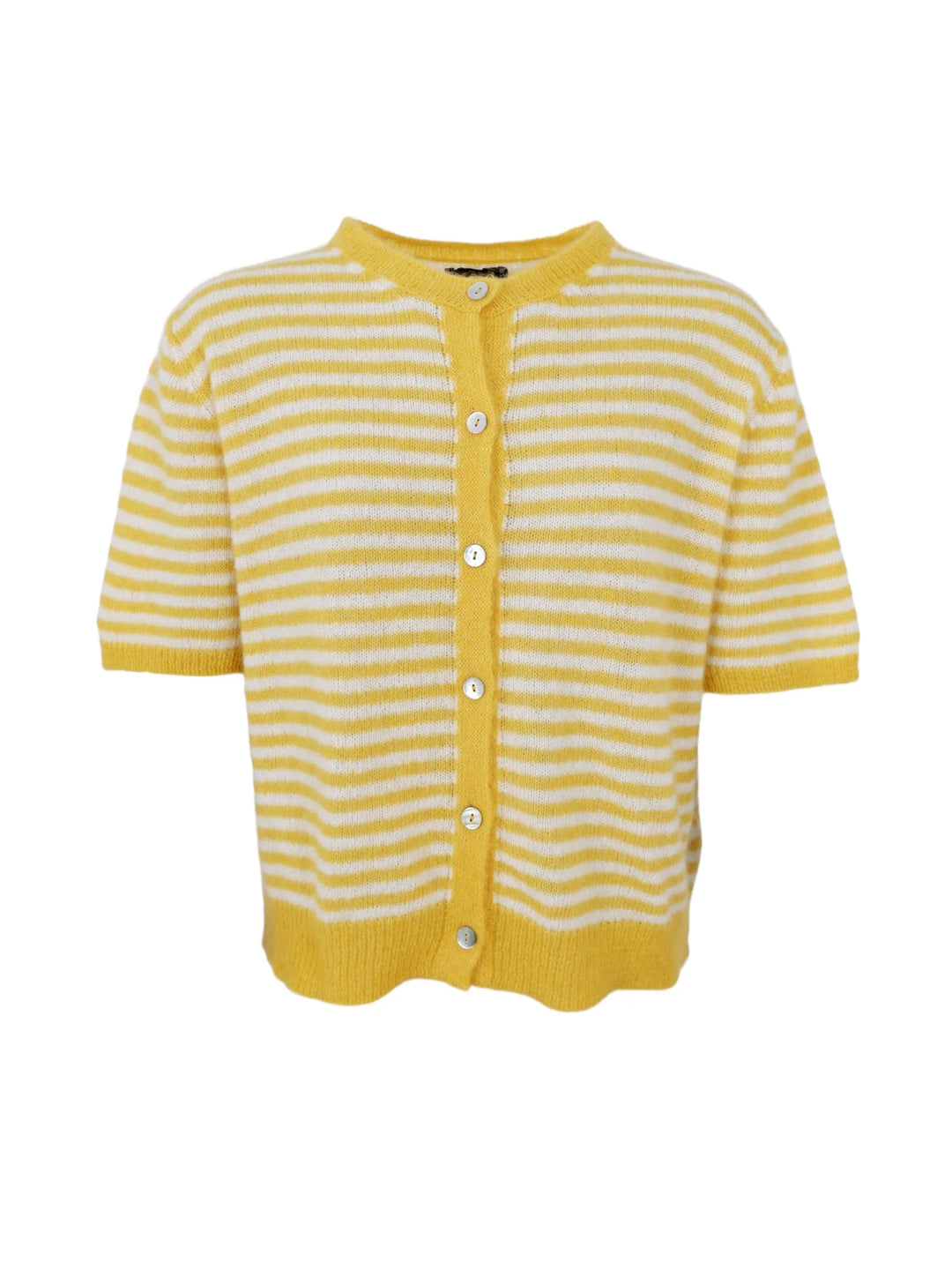 Dell striped Short Sleeved Cardigan