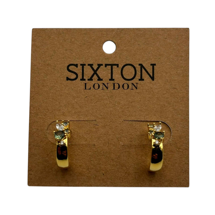 Bejewelled Green Sparkle Earrings
