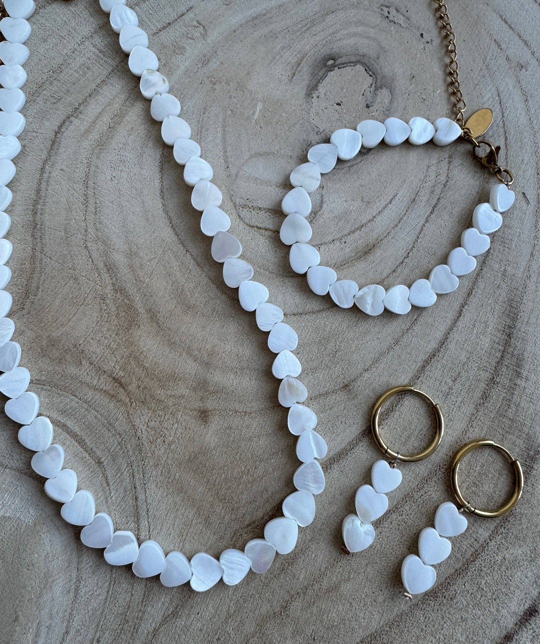 Amora Shell Heart Earrings
