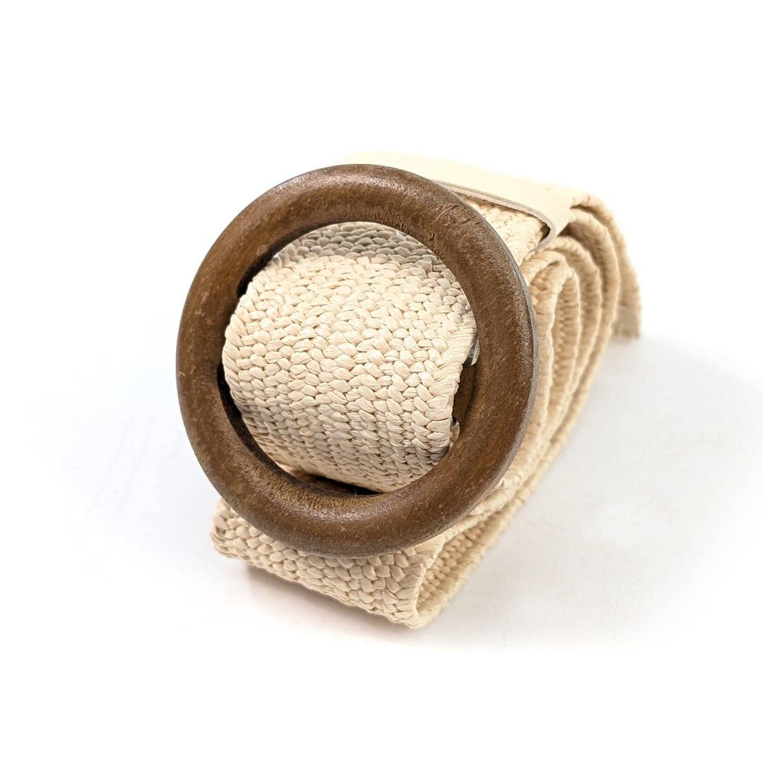 Eco Friendly Summer Paper Belt in Cream