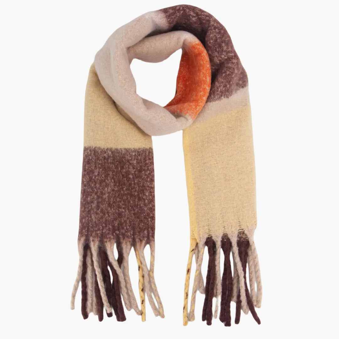 Yara Heavyweight Block Check Scarf