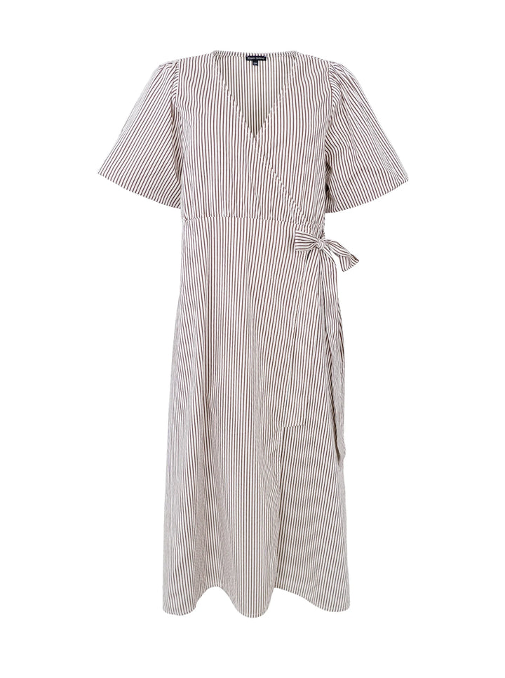 Ally wrap dress in Cream