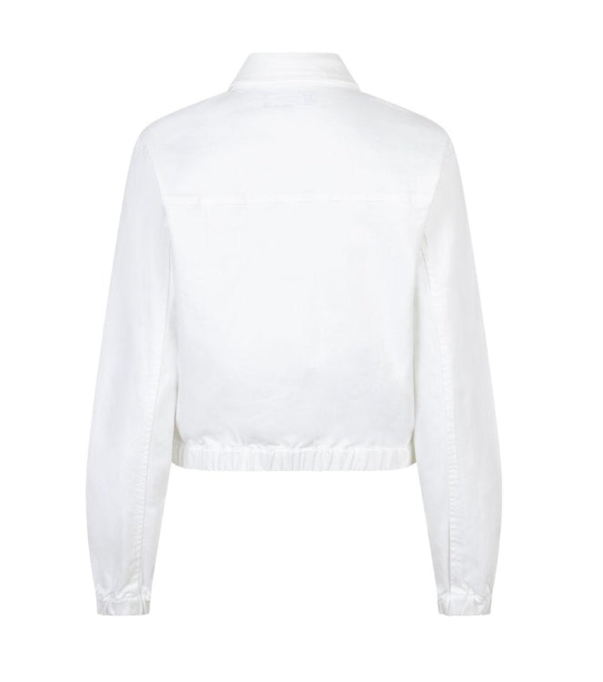 Juno Essential Denim Jacket In White