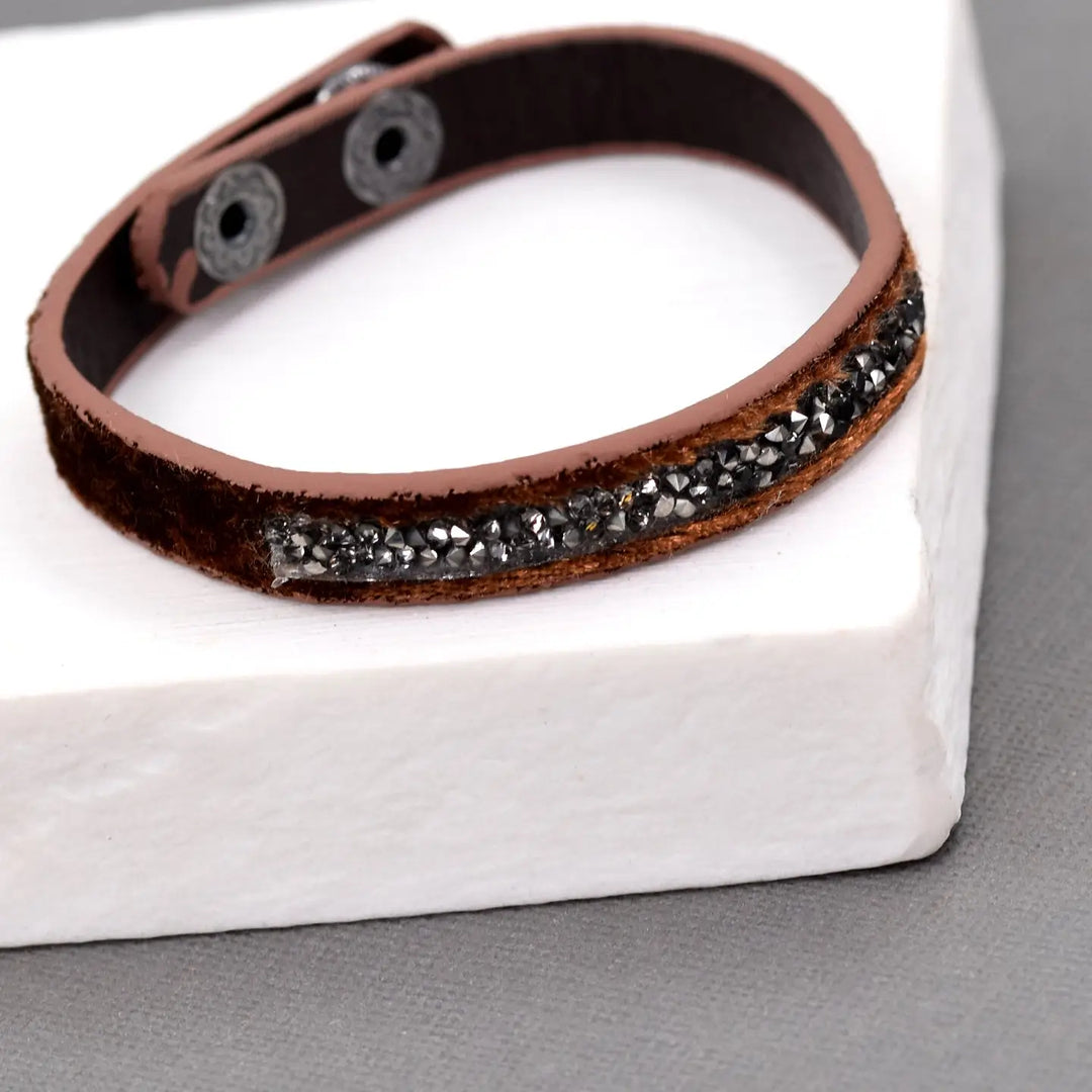 Crystal &amp; Velvet Bracelet