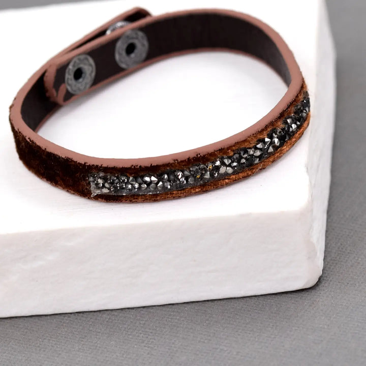 Crystal &amp; Velvet Bracelet