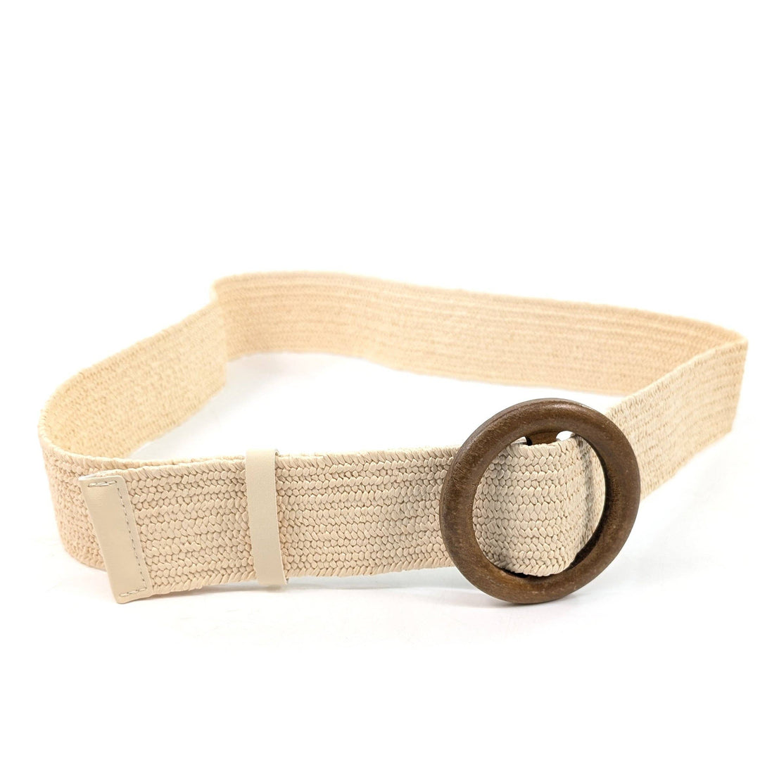 Eco Friendly Summer Paper Belt in Cream
