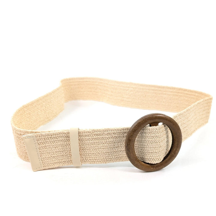 Eco Friendly Summer Paper Belt in Cream