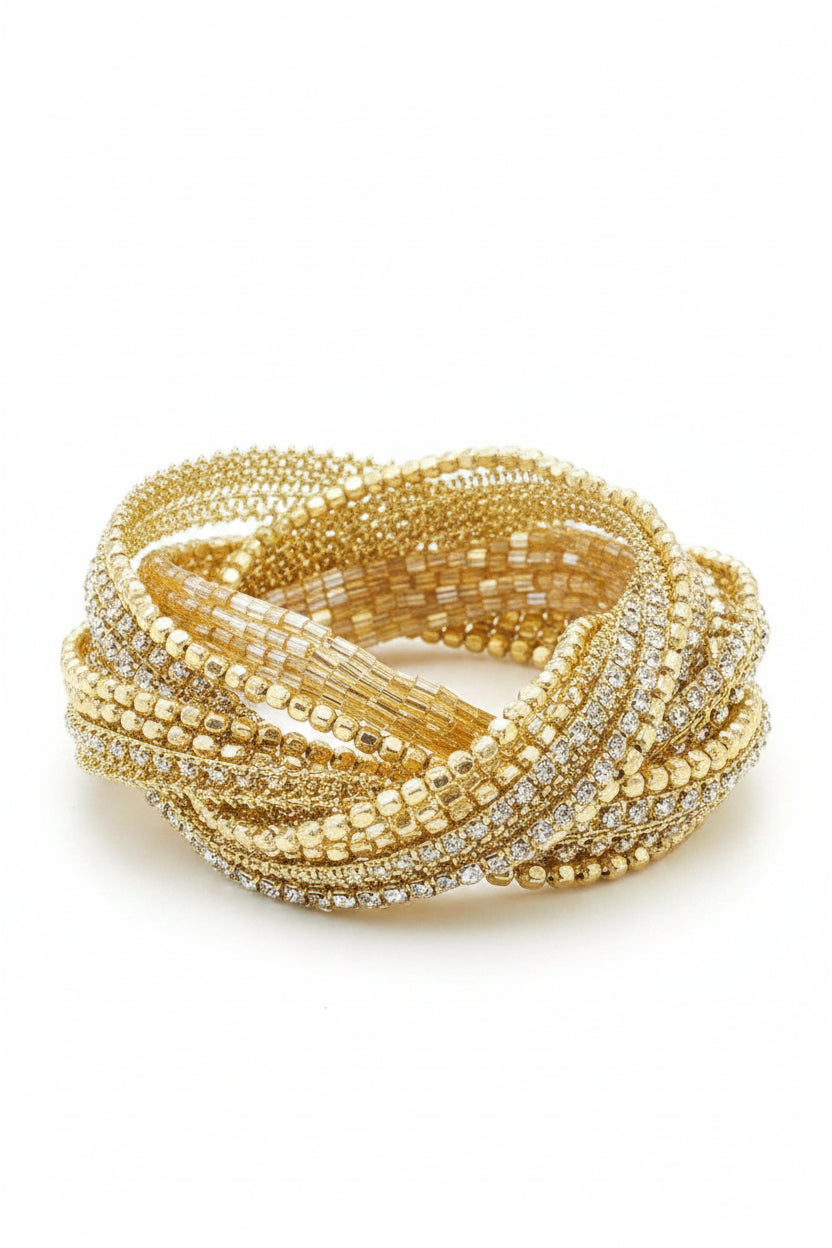 PLAITED BEAD CUFF