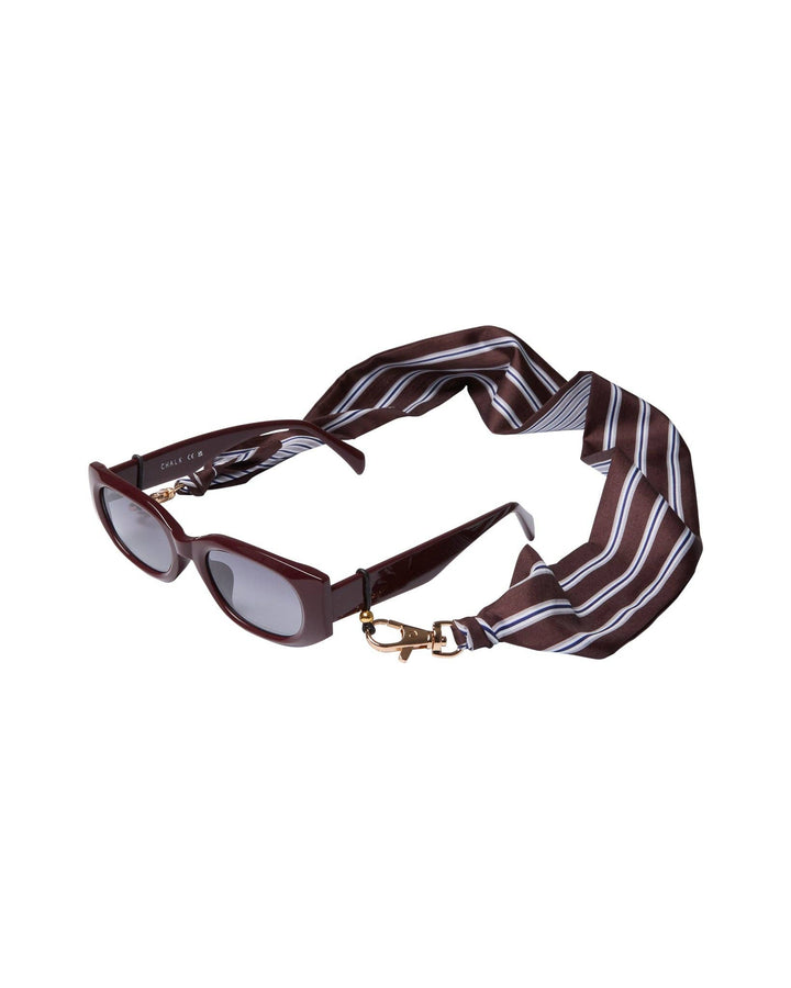Dover Glasses Chain | Brown/Navy Stripe