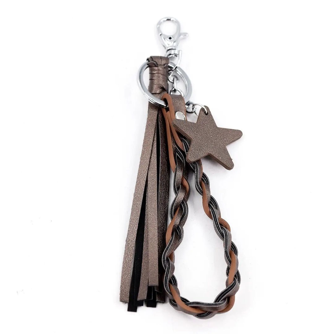 Tassel Plait &amp; Star Keyring