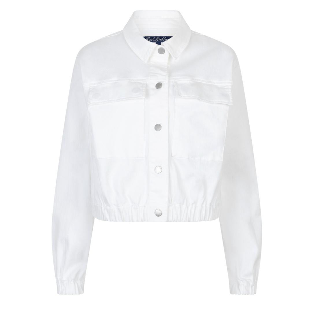 Juno Essential Denim Jacket In White