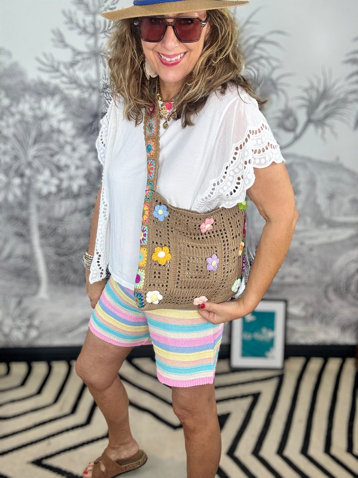 Flower Power  3D Crochet Bag