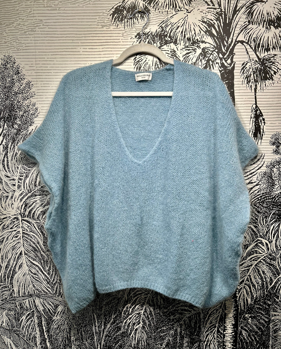 Dale Oversized Fluffy Mohair Mix Tank Top
