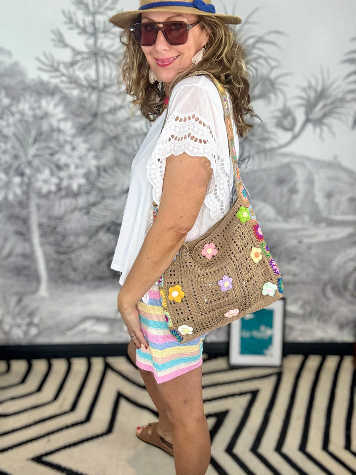 Flower Power  3D Crochet Bag