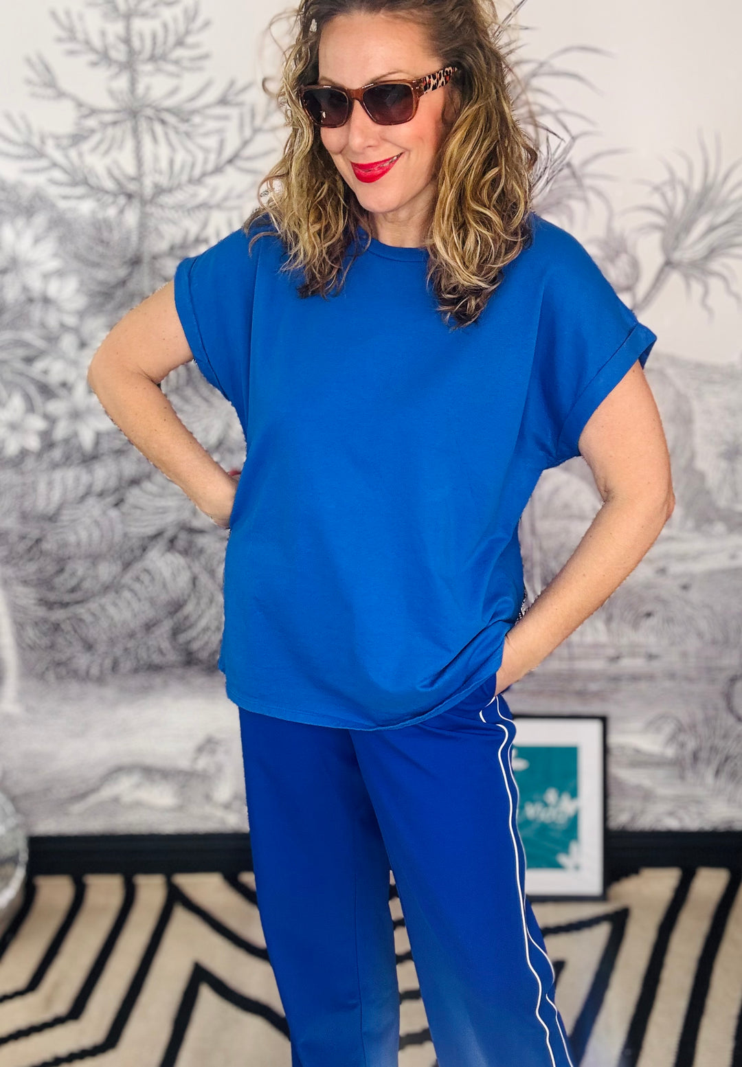 Tina Turn-Up Sleeve Sweat T-shirt