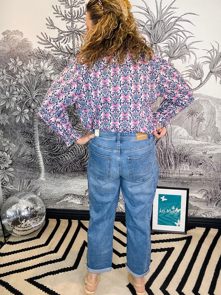 Caitlina Sidepatch Midstone Jean
