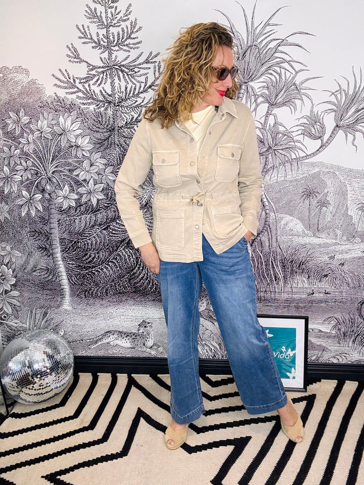 Robie Denim Jacket In Pebble