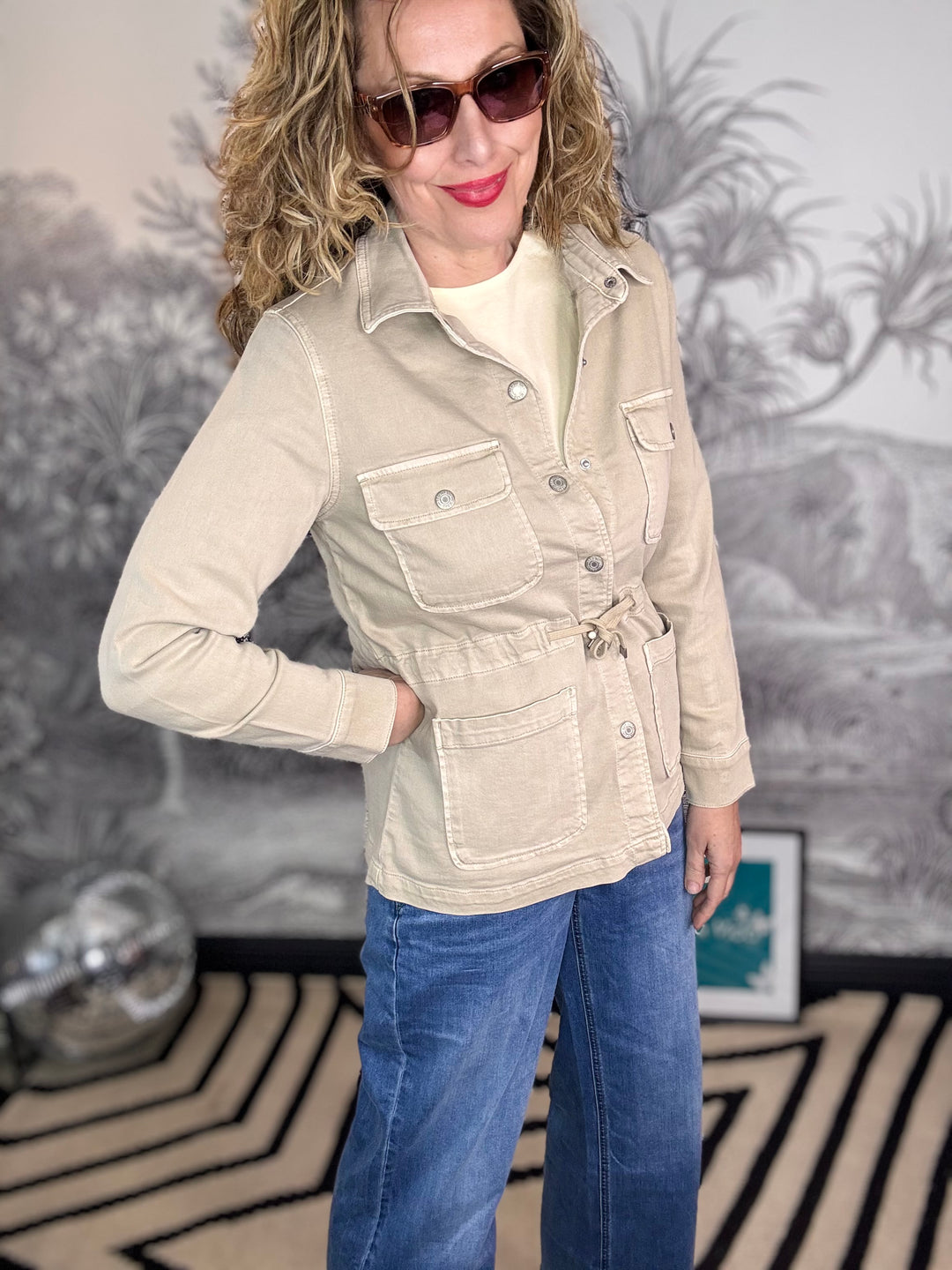 Robie Denim Jacket In Pebble