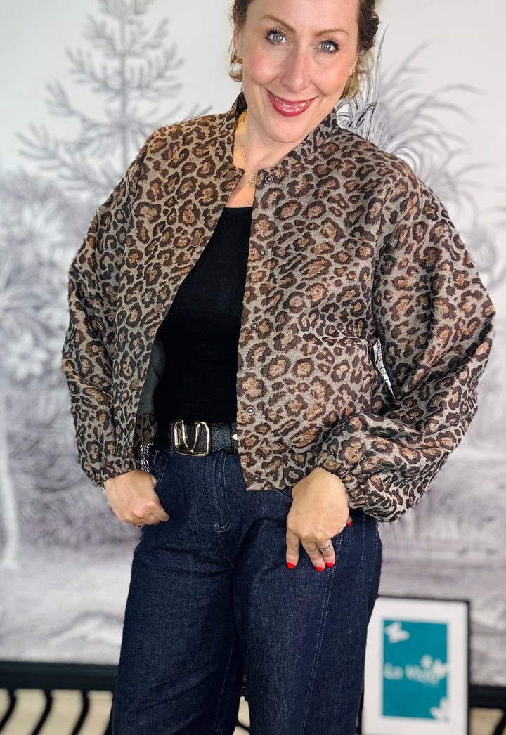 Bomber Jacquard Lurex Jacket
