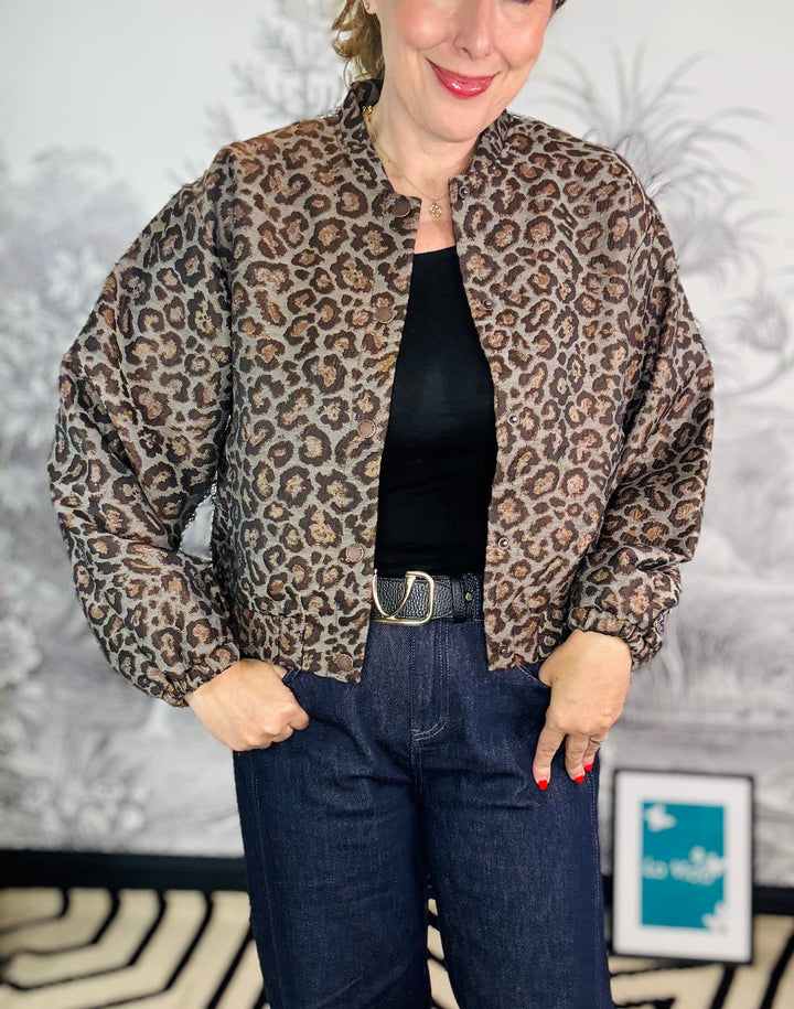 Bomber Jacquard Lurex Jacket