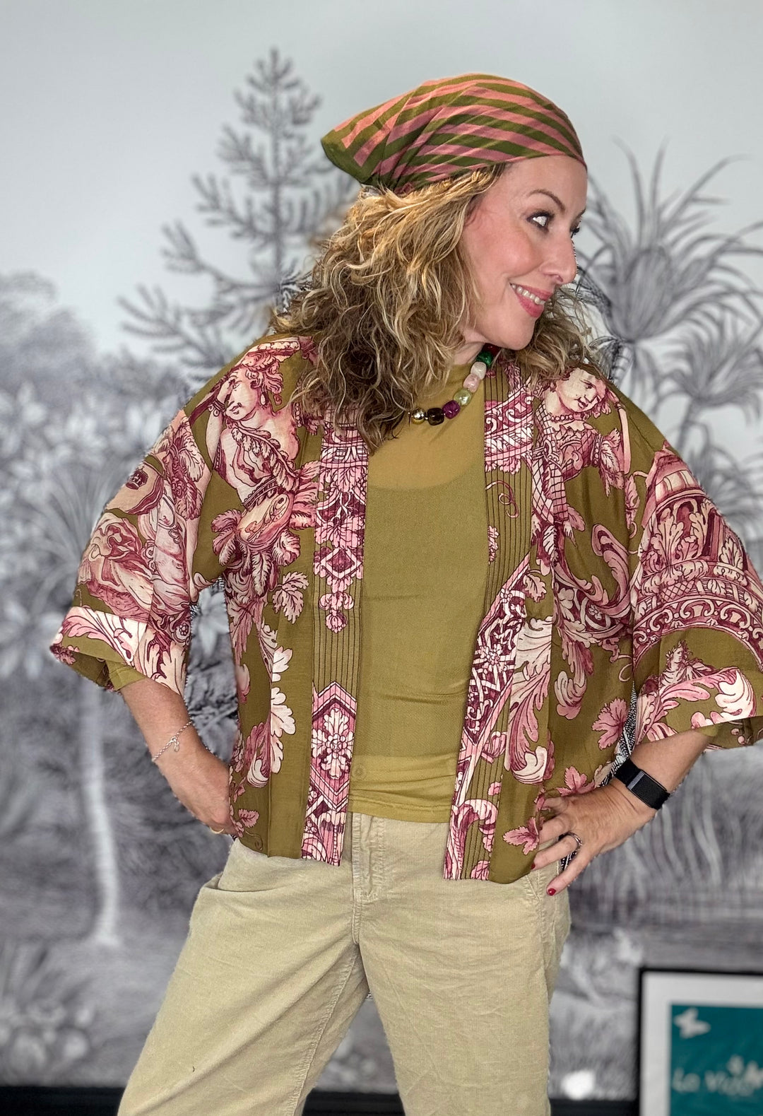 Angels Olive Kimono
