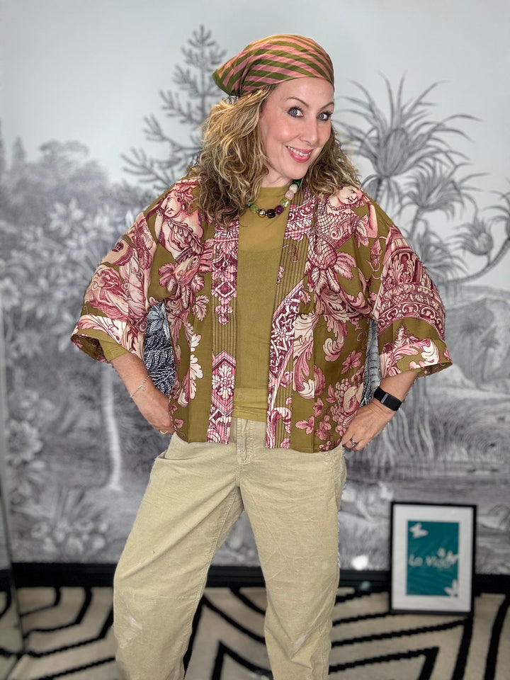 Angels Olive Kimono