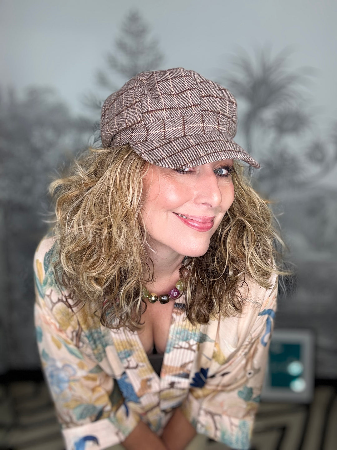 Rosina checked cap