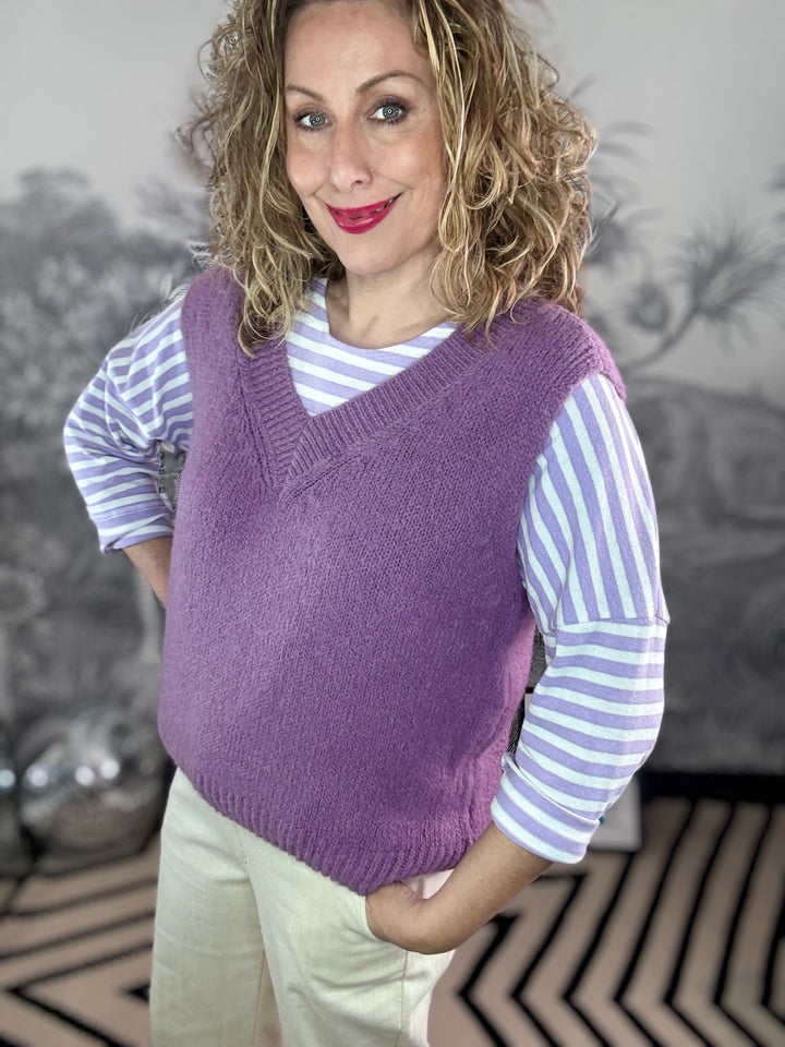 Veronica V-Neck Mohair Tank Top