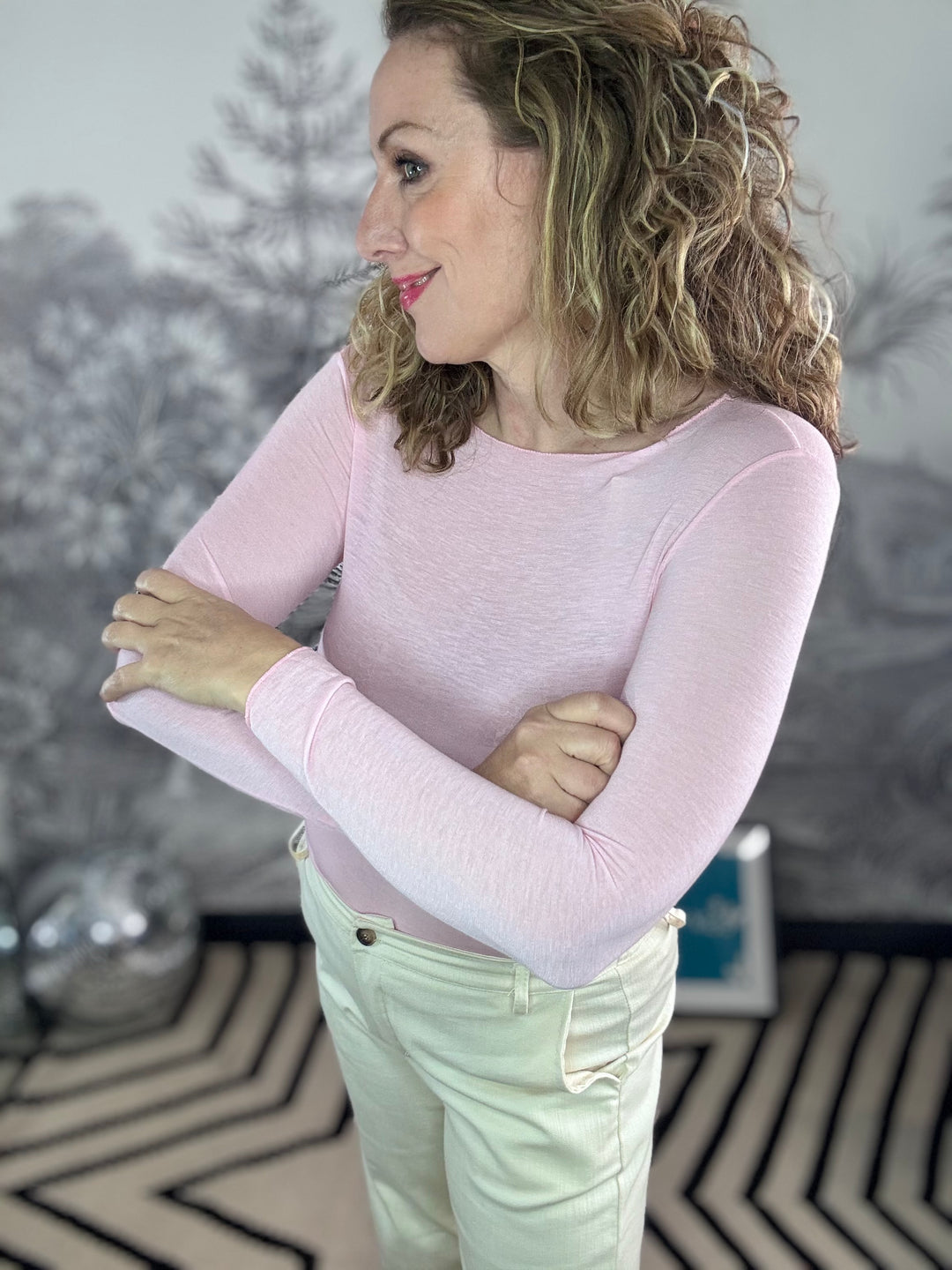 Sarah Super Soft plain Cashmere Layering Top