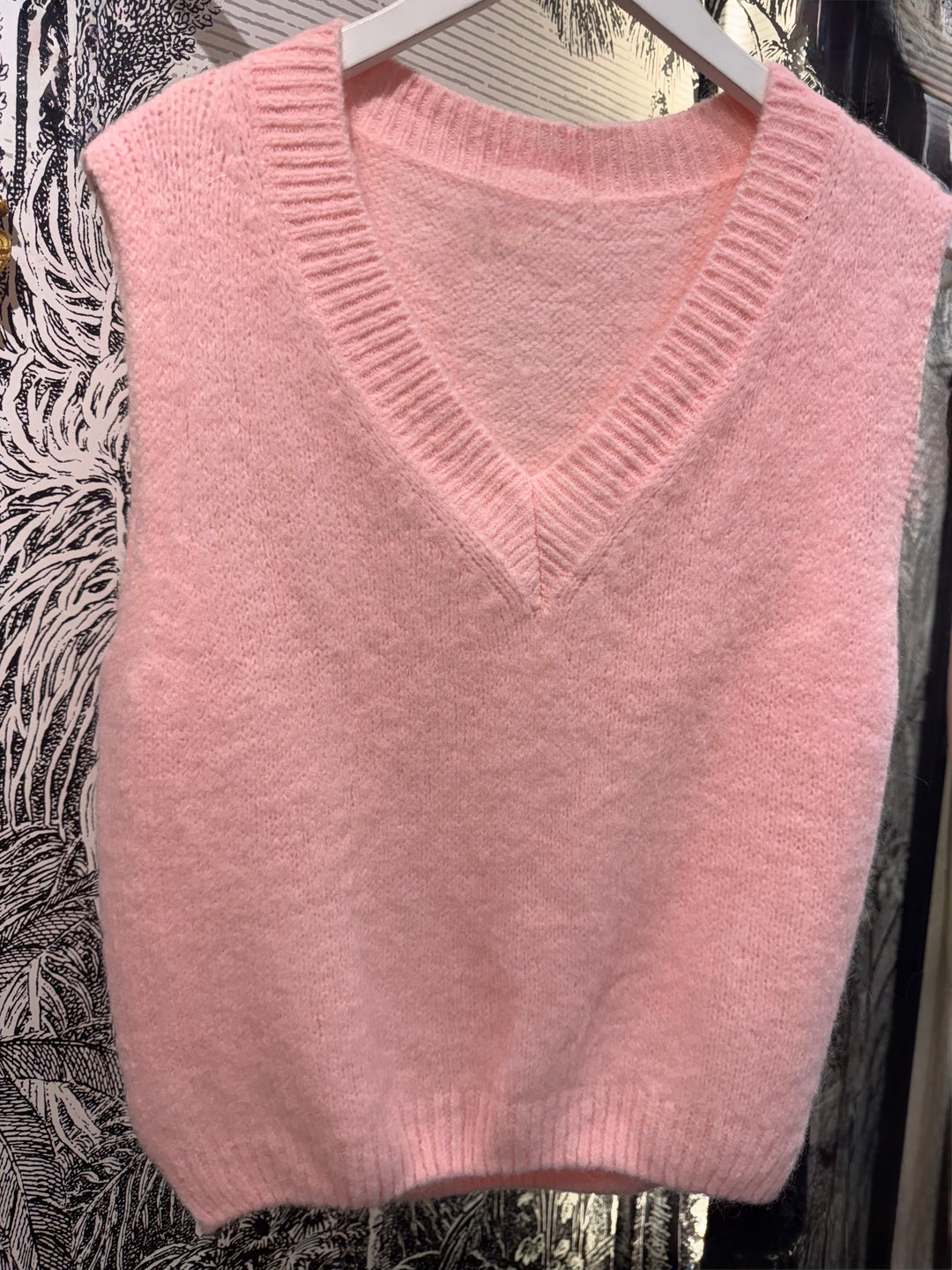 Veronica V-Neck Mohair Tank Top