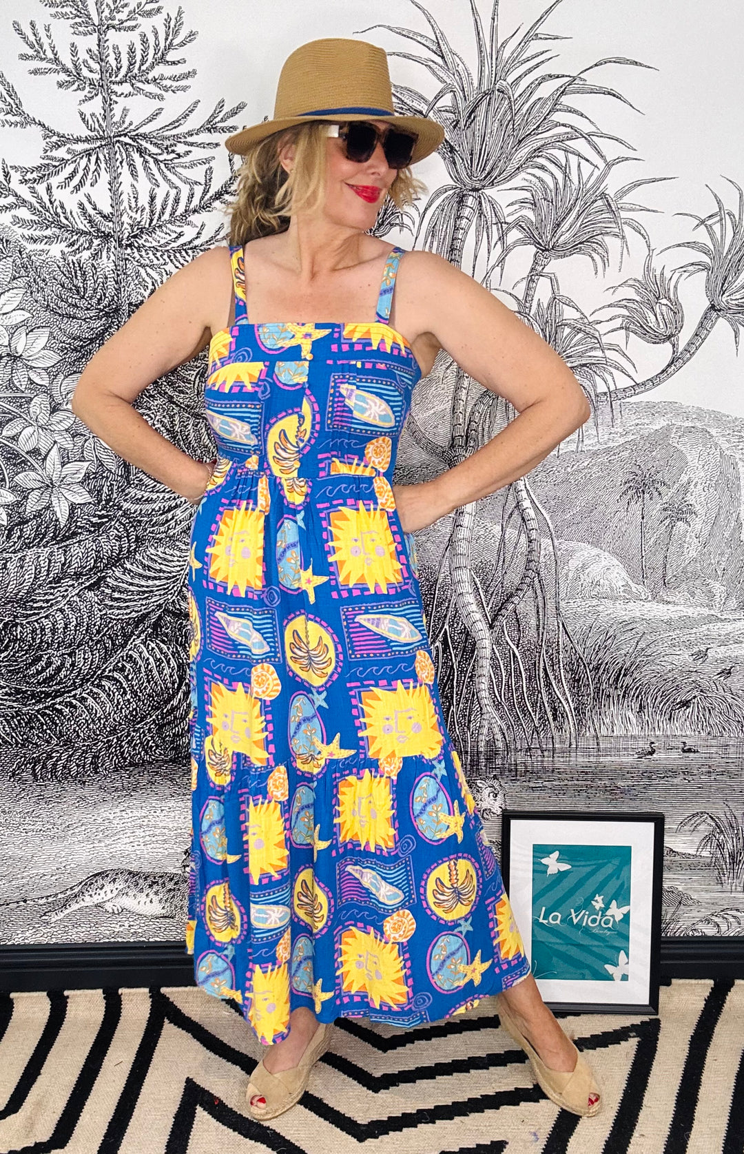 Summer Postcard Strappy Sun Dress