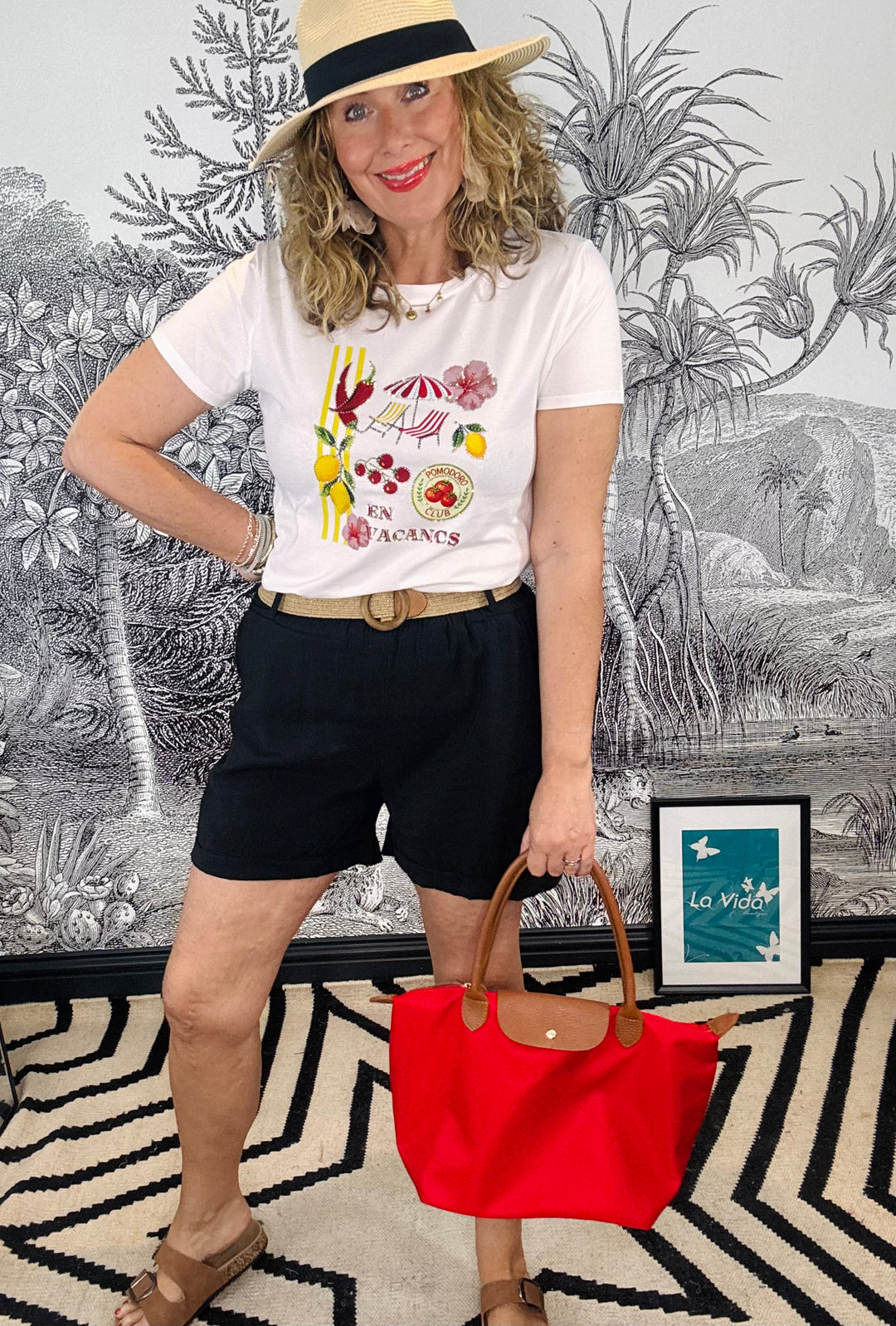 Classico inspired tote bag in Red