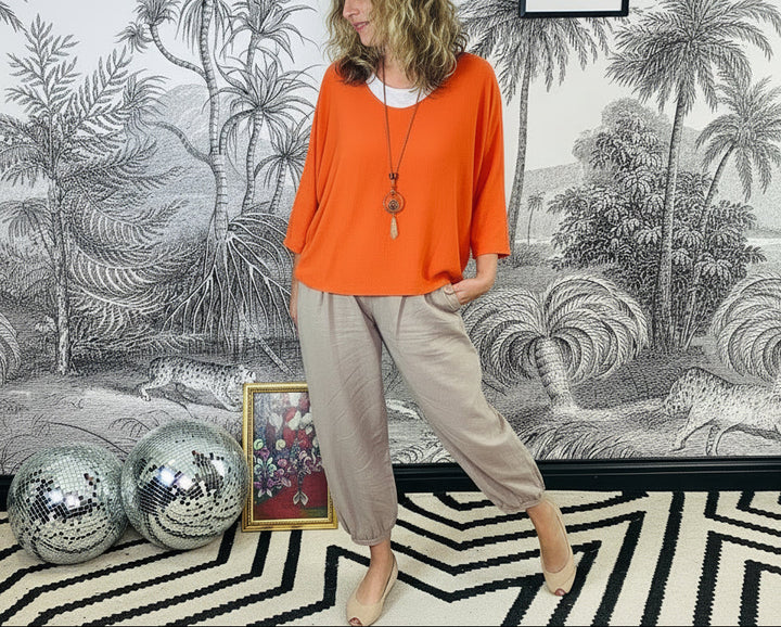 Lucy Summer Double Layer Top with Necklace