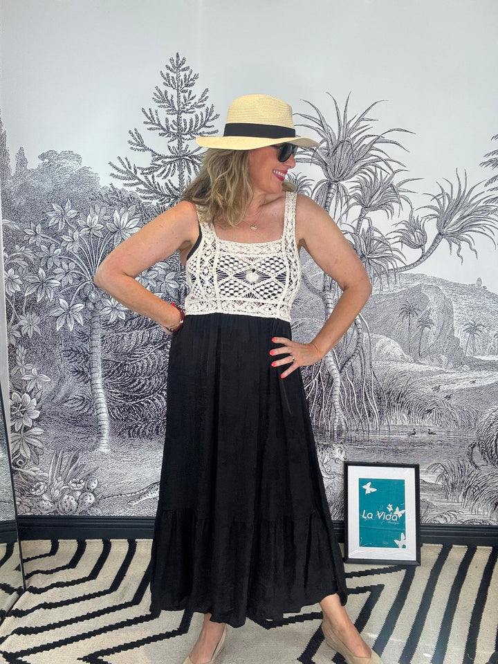 Wendy Crochet Top Dress