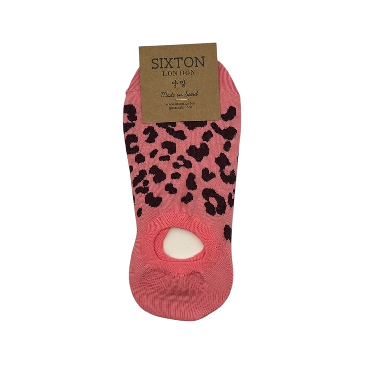 Leopard Print Trainer Socks