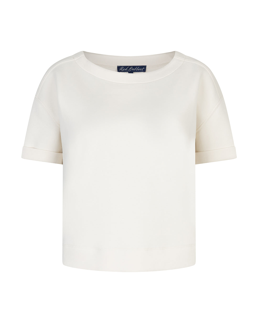 Skyler Scuba Top in Ecru