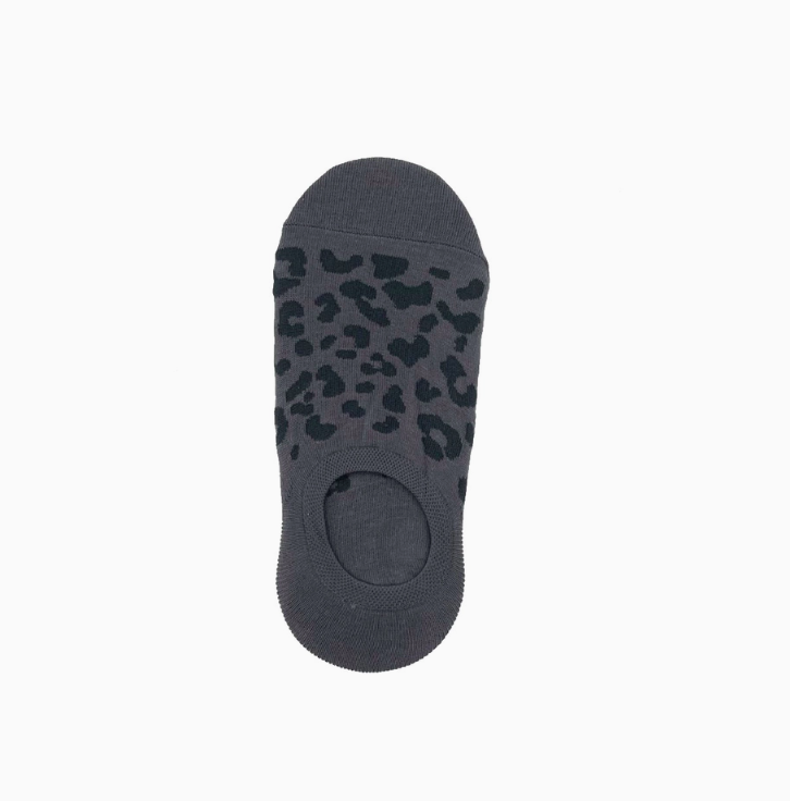Leopard Print Trainer Socks