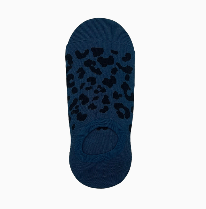 Leopard Print Trainer Socks