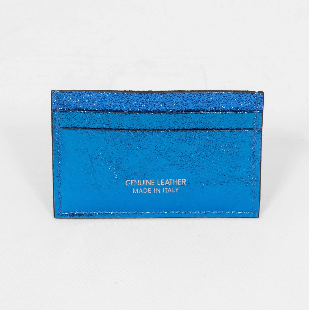 Trevi Metallic Italian Leather Card Holder