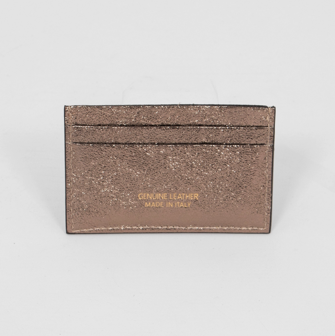 Trevi Metallic Italian Leather Card Holder