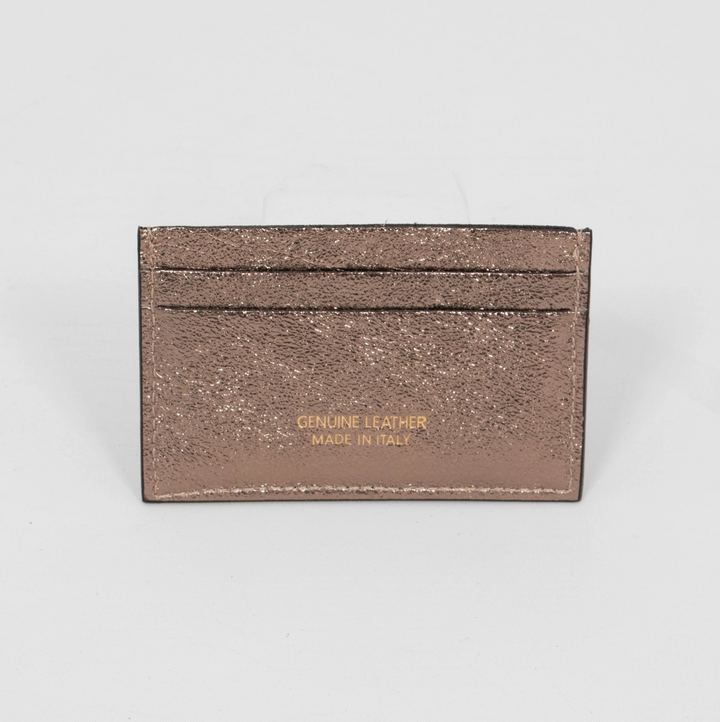 Trevi Metallic Italian Leather Card Holder
