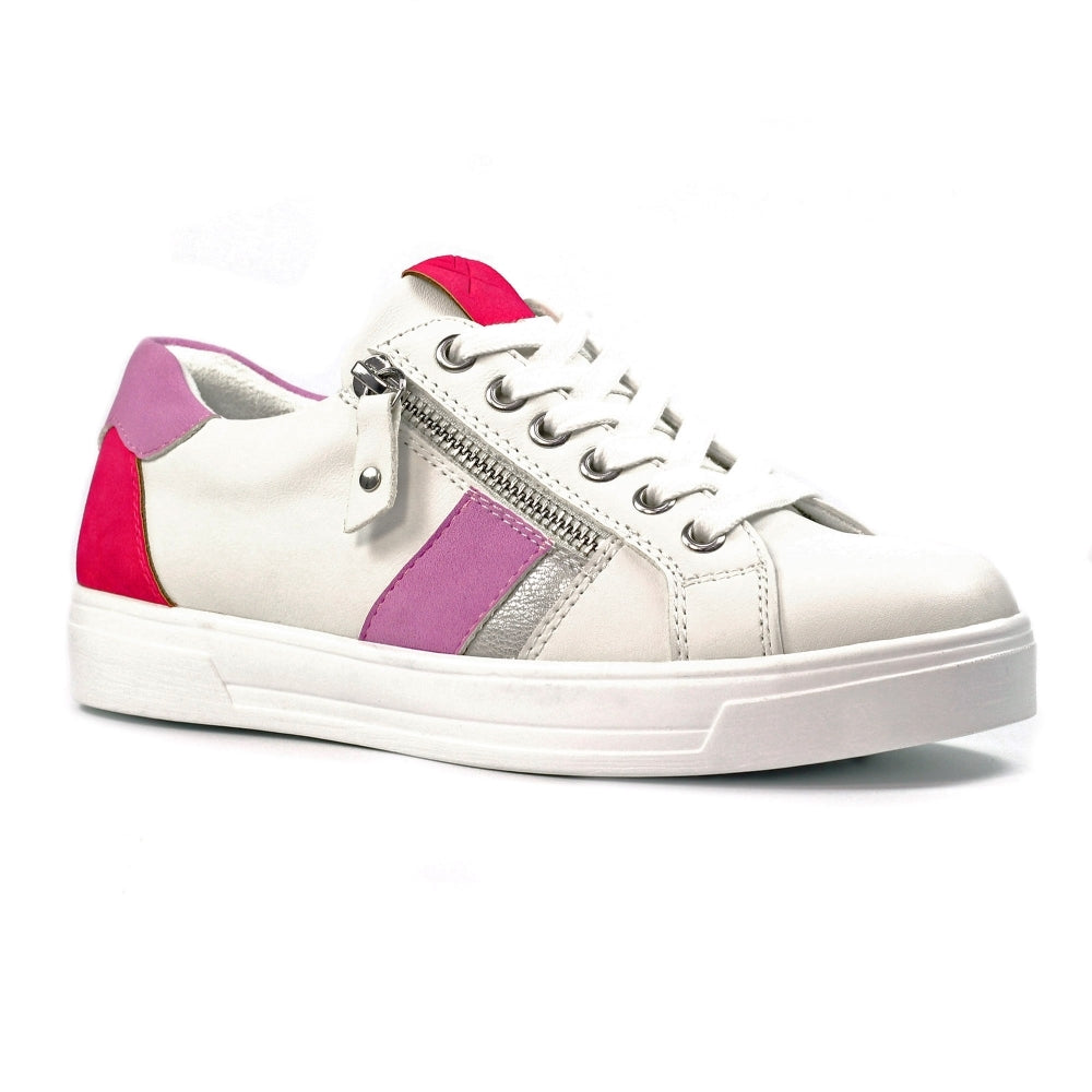 Angelica Pink Zip Trainers