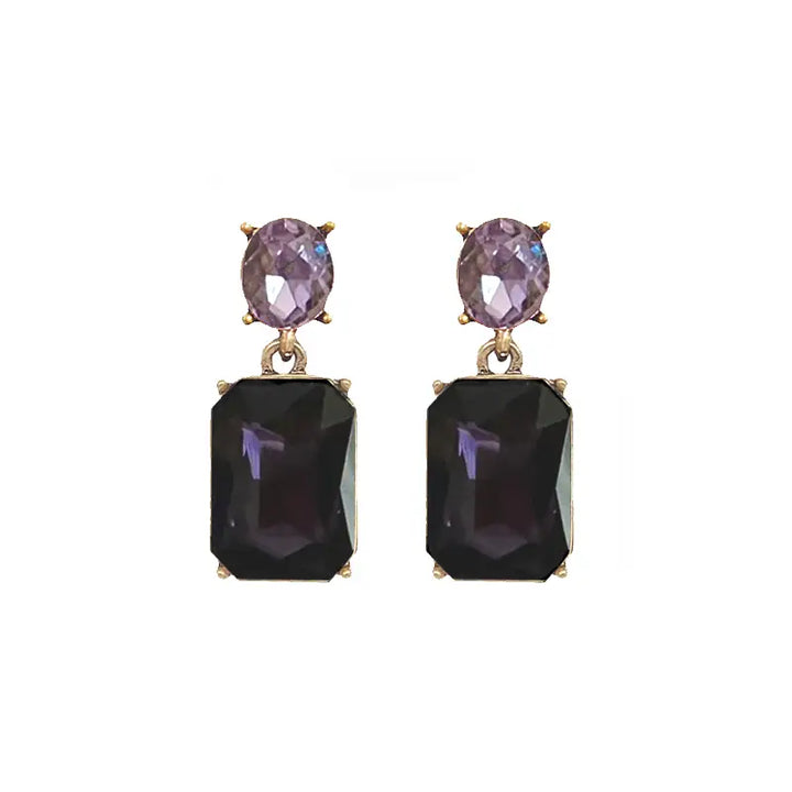Best Selling Oval Twin Gem Earrings