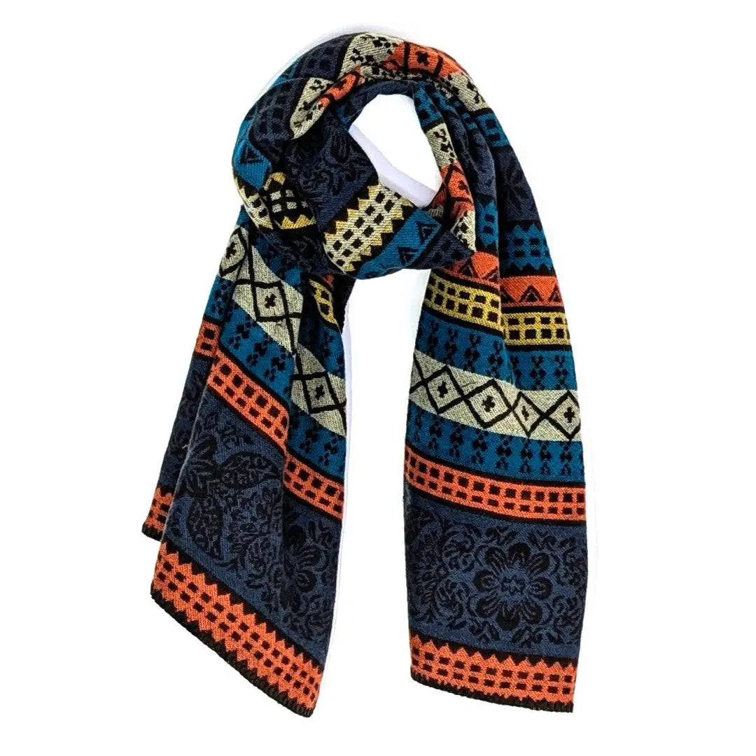 Inca Blanket Stitch Edged Scarf