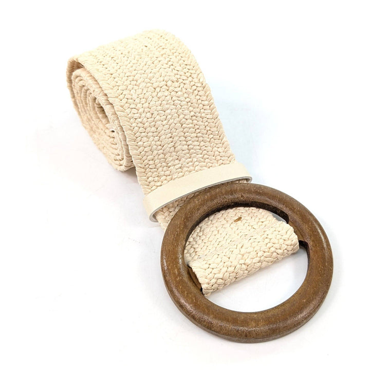 Eco Friendly Summer Paper Belt in Cream