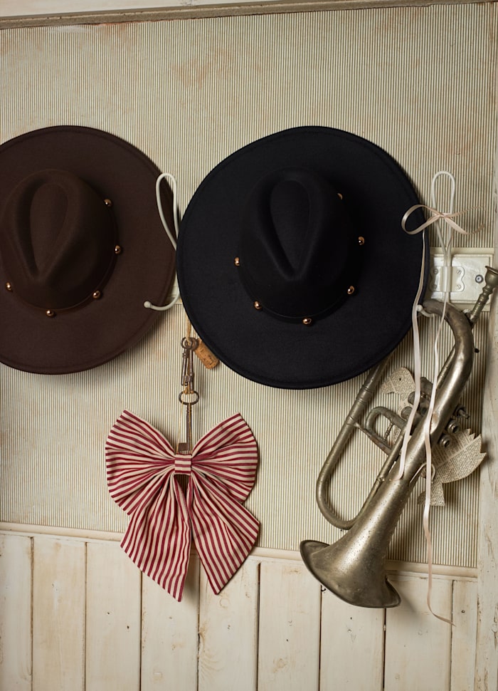 Caroline Wide Brim Fedora Cowboy Hat