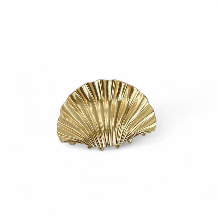 Shell Claw Clip in Gold